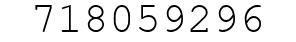 Number 718059296.