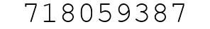 Number 718059387.