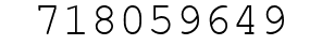 Number 718059649.