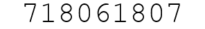 Number 718061807.
