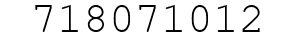 Number 718071012.