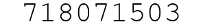 Number 718071503.