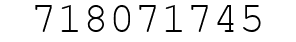 Number 718071745.