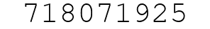 Number 718071925.