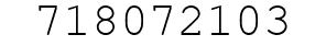 Number 718072103.