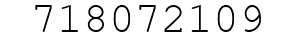 Number 718072109.