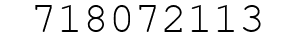 Number 718072113.