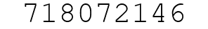 Number 718072146.