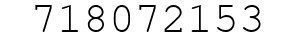 Number 718072153.