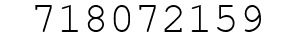 Number 718072159.