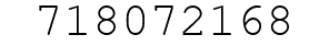 Number 718072168.