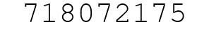 Number 718072175.