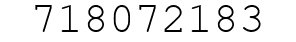 Number 718072183.