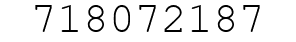 Number 718072187.