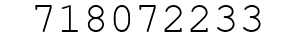 Number 718072233.