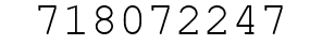 Number 718072247.