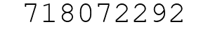 Number 718072292.