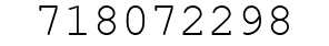 Number 718072298.