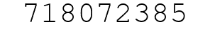 Number 718072385.