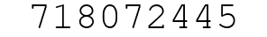 Number 718072445.