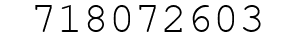 Number 718072603.