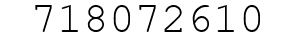 Number 718072610.