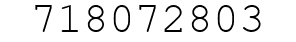 Number 718072803.