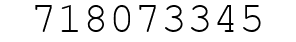 Number 718073345.