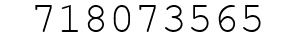 Number 718073565.