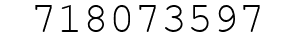 Number 718073597.