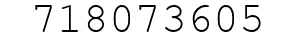 Number 718073605.