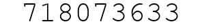 Number 718073633.