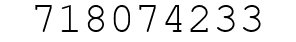 Number 718074233.