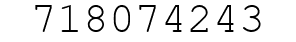 Number 718074243.