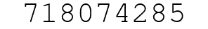 Number 718074285.