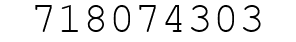 Number 718074303.