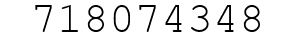 Number 718074348.