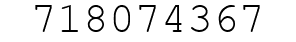 Number 718074367.