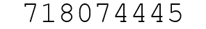 Number 718074445.