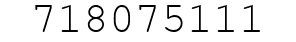 Number 718075111.