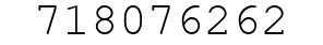 Number 718076262.