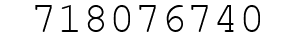 Number 718076740.