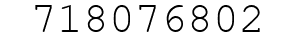 Number 718076802.