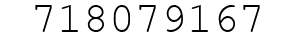 Number 718079167.