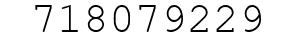 Number 718079229.