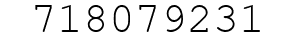 Number 718079231.