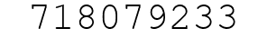 Number 718079233.