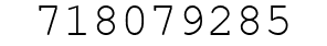 Number 718079285.