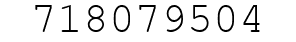 Number 718079504.