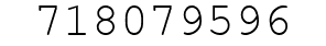 Number 718079596.